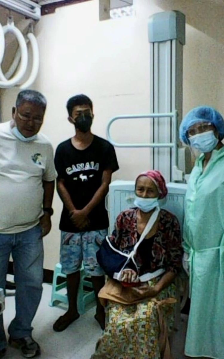 family in city hospital