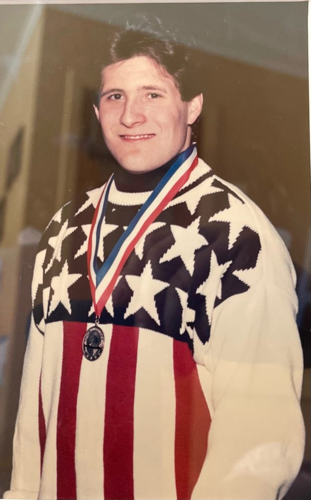 As a young man, Anthony was a four-time medalist figure skater. Now a skating instructor, he's glad to be ice skating after hip surgery. 