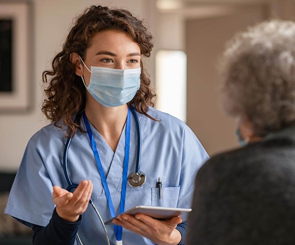 Doctor meeting with chronic pain patient