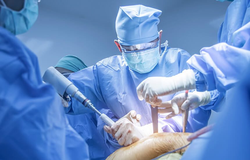Surgery in progress