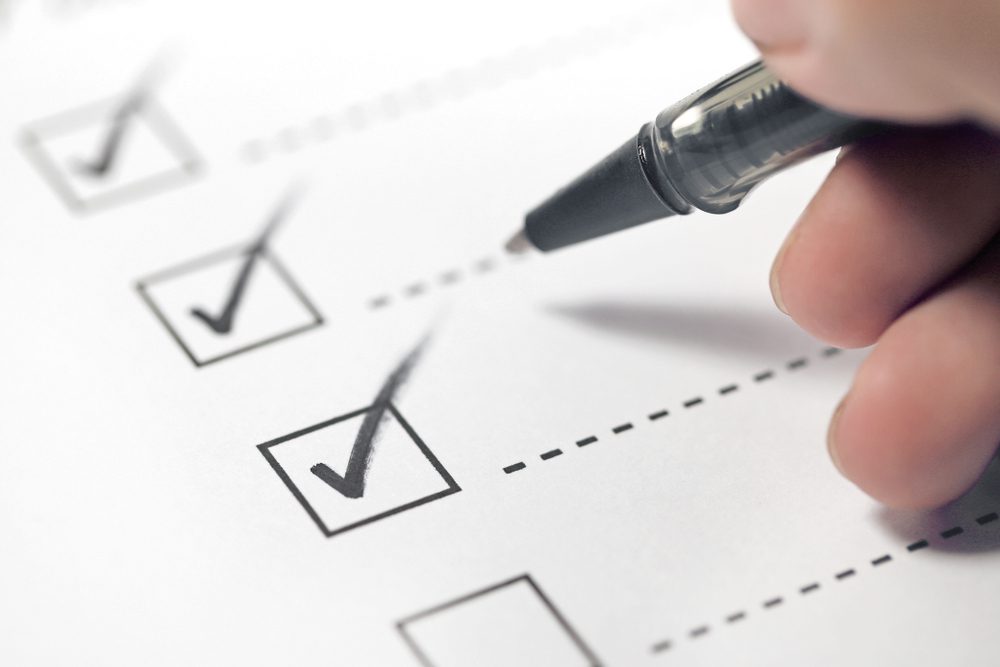 Checklists can help to get you through the holidays by keeping you organized.